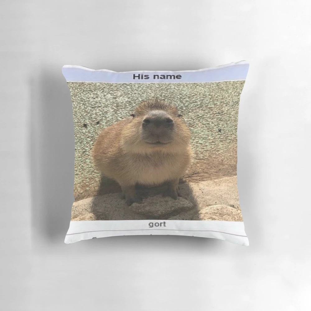 Soft, cuddly plush toy of the iconic Gort character from science fiction films, styled as a capybara.