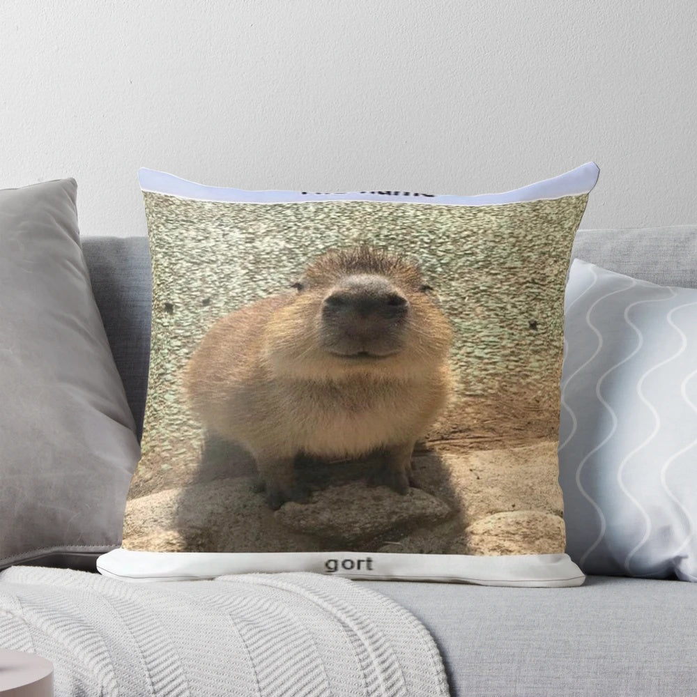 Soft, cuddly plush toy of the iconic Gort character from science fiction films, styled as a capybara.