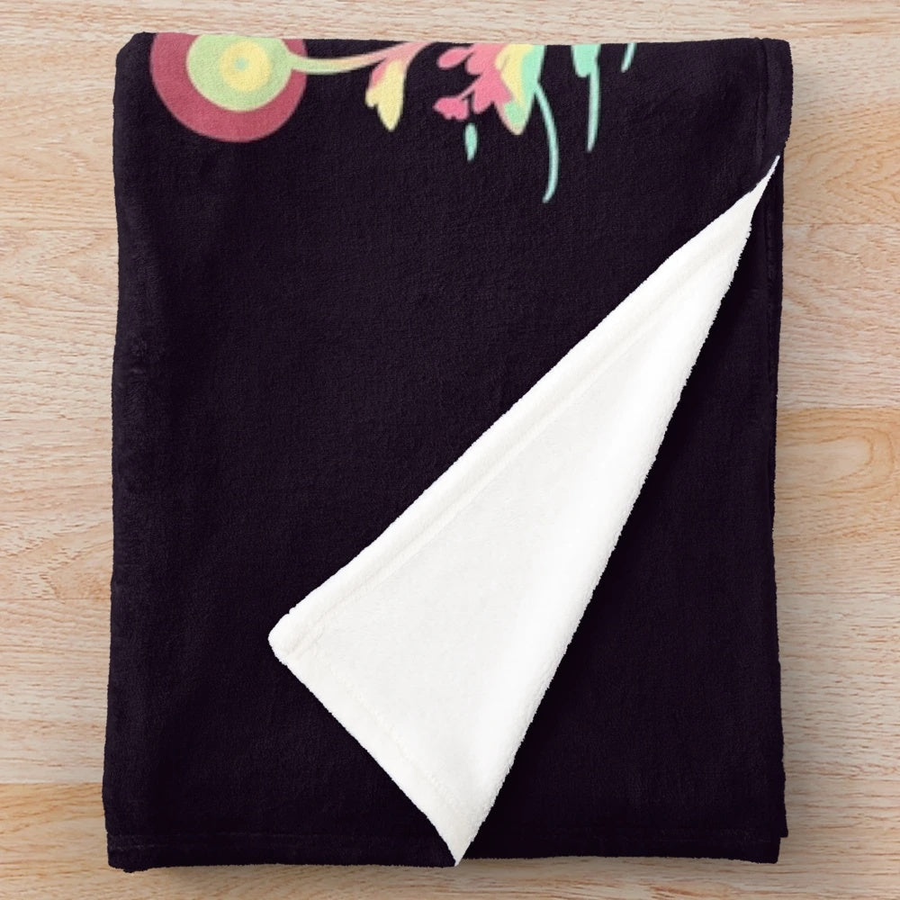 Kawaii griffin plush blanket in white, pink, and yellow