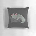 Soft and cuddly kitten pillow with guardian angel design