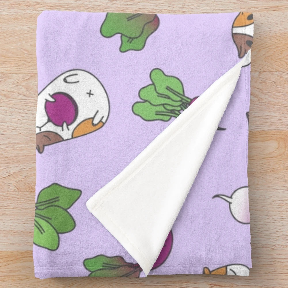 Cute and Soft Guinea Pig Pattern Plush Blanket