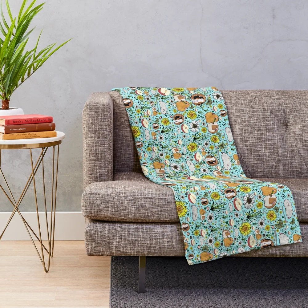 Cozy and Cute Guinea Pig Plush Blanket