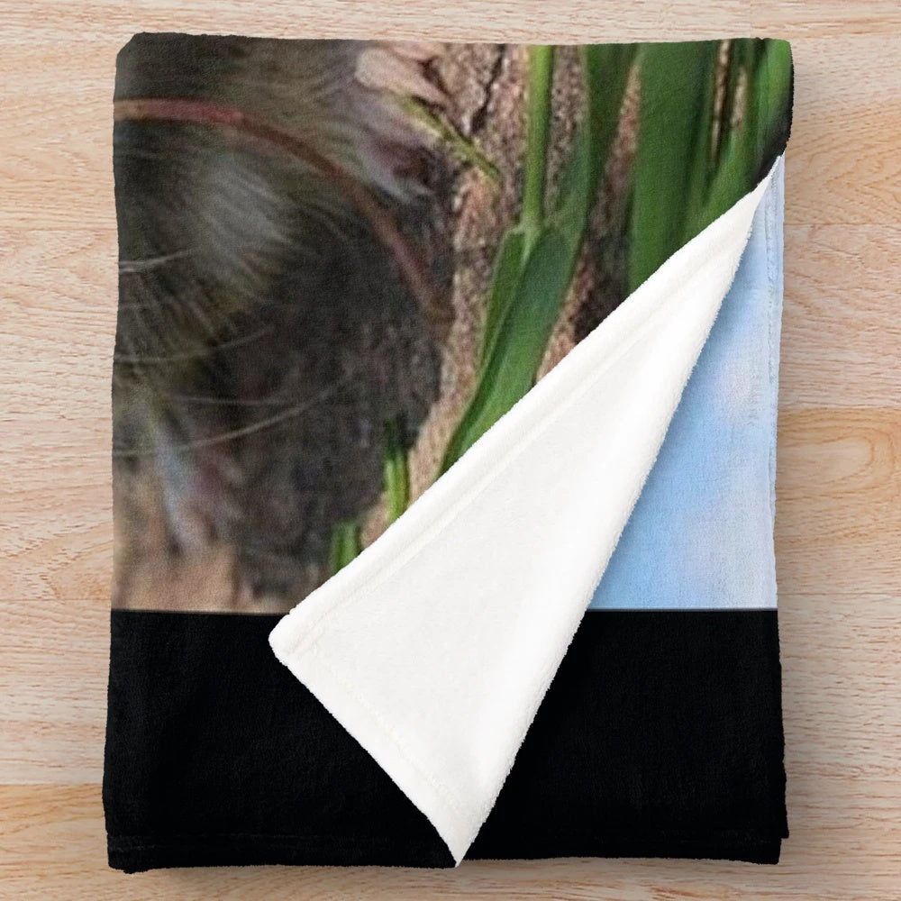 Cute guinea pig plush blanket with playful design