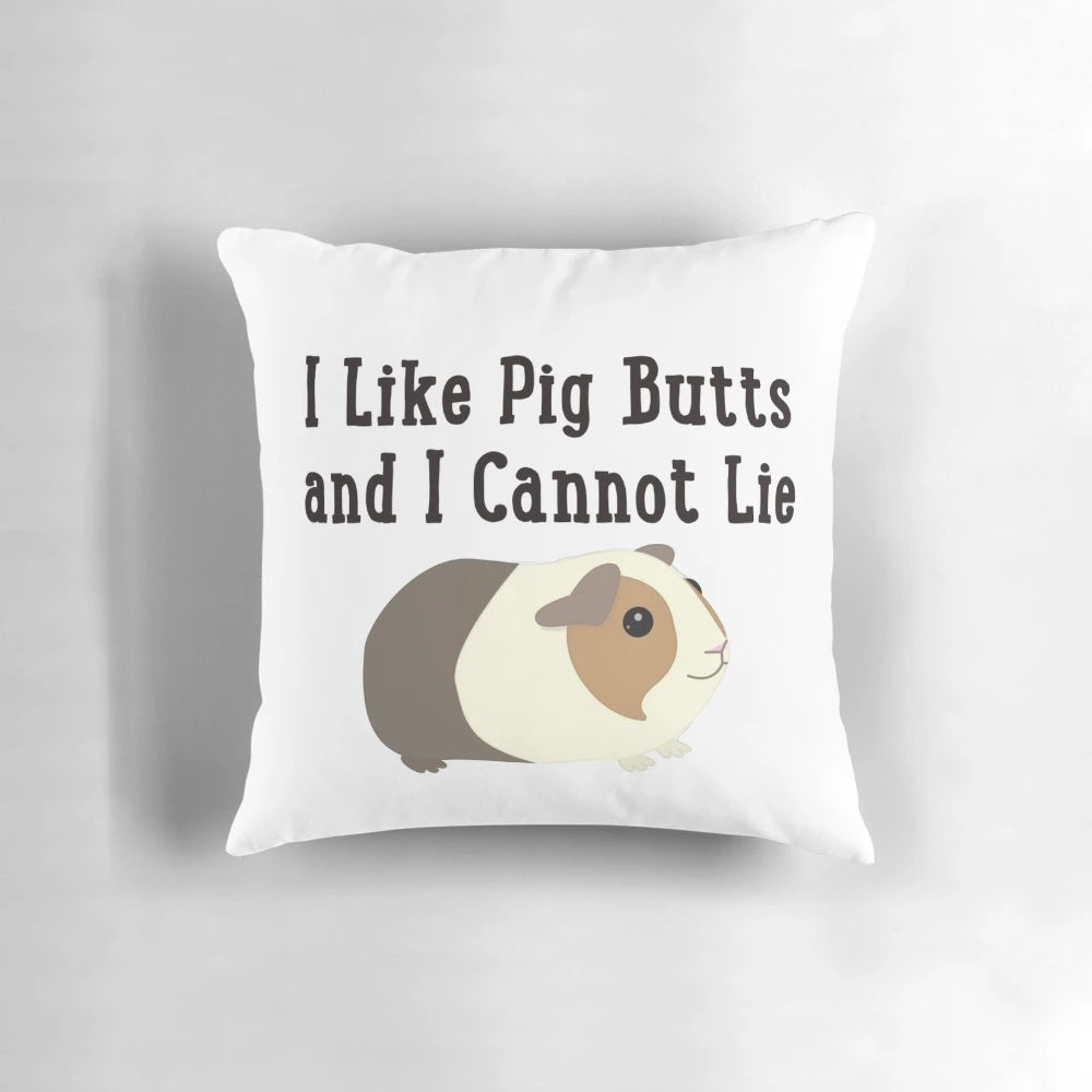 Plush guinea pig-themed decorative pillow