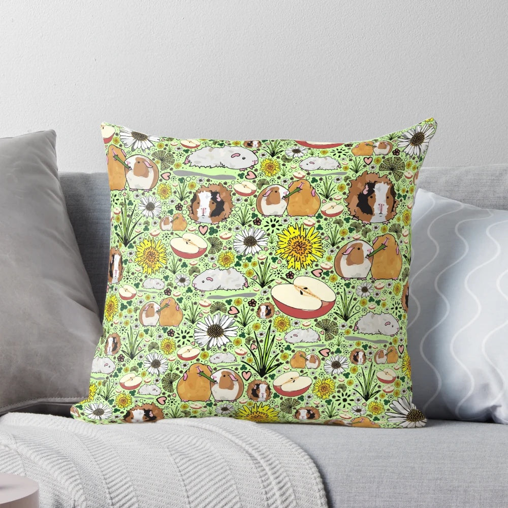 Soft, plush guinea pigs pillow for cuddling