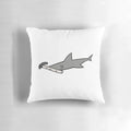 Soft, plush hammerhead shark pillow for cozy, punny home decor
