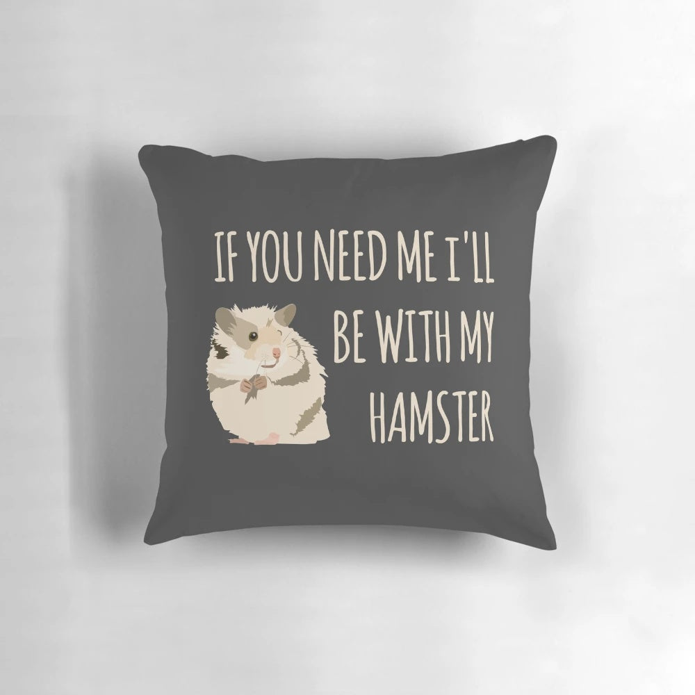 Soft, cuddly hamster-shaped pillow with a sweet, cartoon-like design