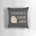 Soft, cuddly hamster-shaped pillow with a sweet, cartoon-like design