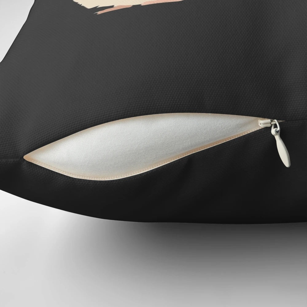 Soft, cuddly hamster-shaped pillow with a sweet, cartoon-like design