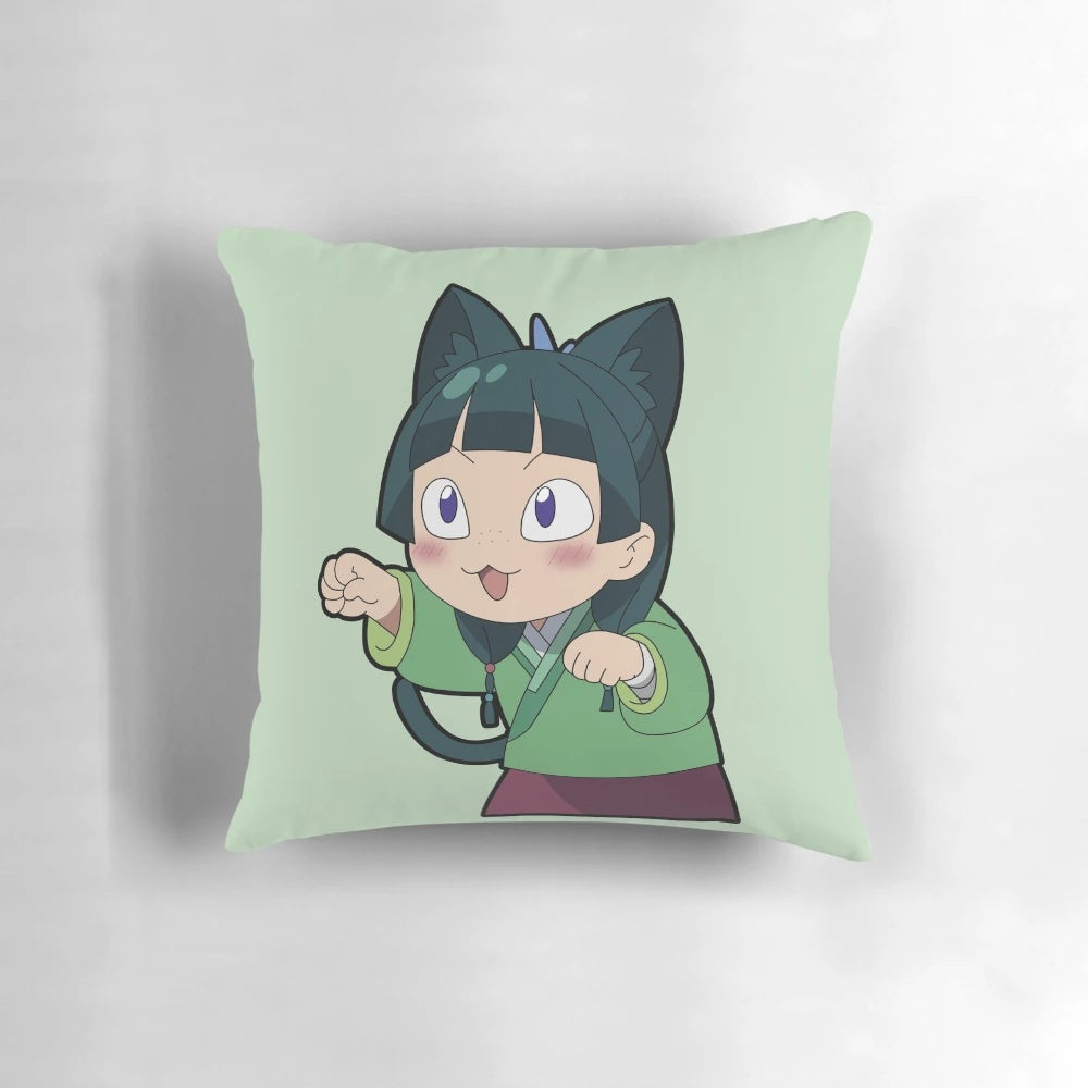 Soft and cuddly Happy Cat Maomao pillow, perfect for decorating your home or as a gift for cat lovers.