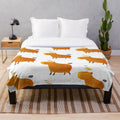 Hapybara Capybara Plush Blanket - Cute and Cuddly Home Accessory
