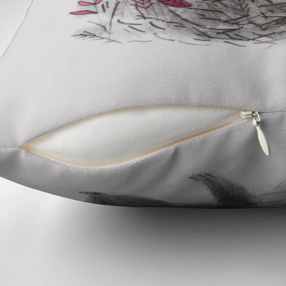 Soft and plush hedgehog-shaped pillow with detailed design and natural colors