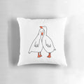 Decorative pillow featuring a cute duck design and the text "I Ducking Love You