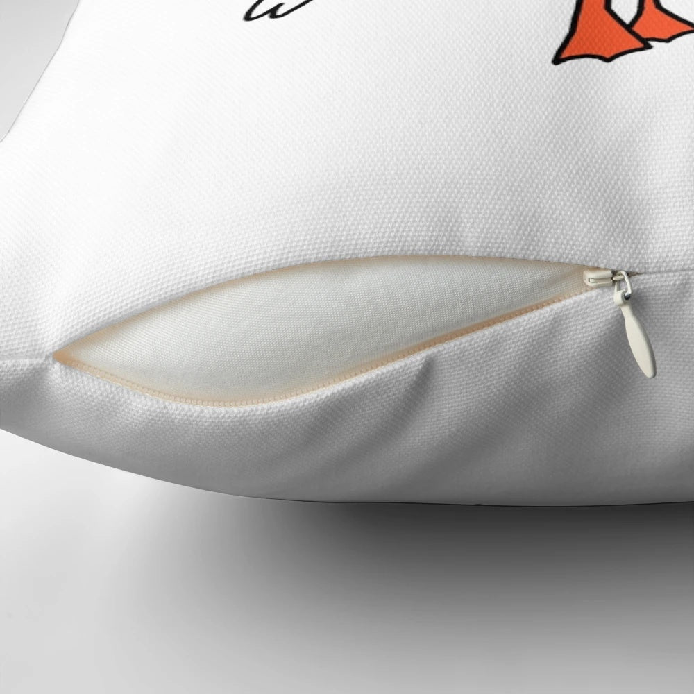 Decorative pillow featuring a cute duck design and the text "I Ducking Love You