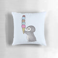 Soft, cuddly ice cream-themed penguin pillow
