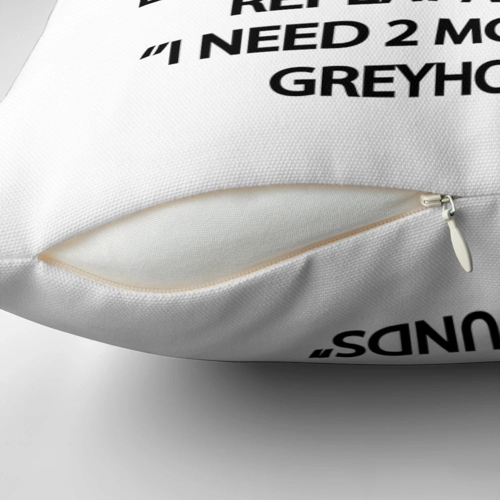 Soft and cozy pillow with an illustration of a playful Italian greyhound dog