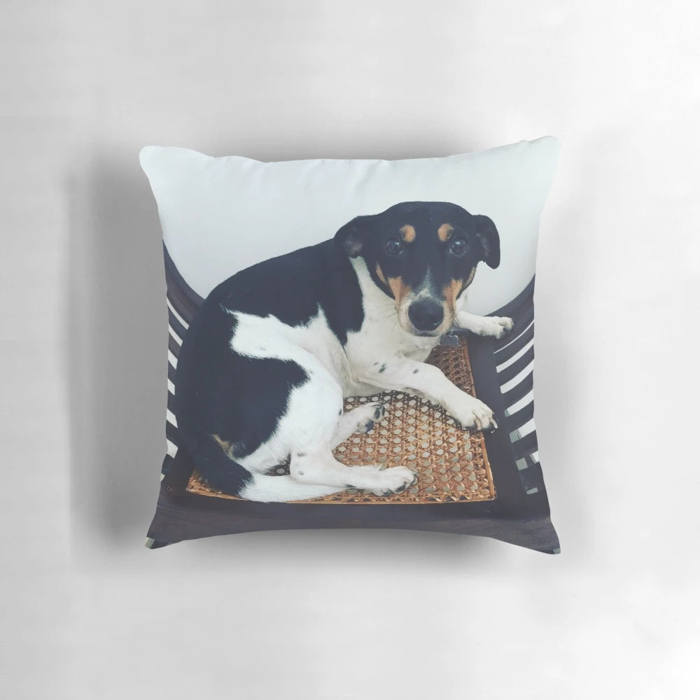 Soft, cuddly jack russell dog pillow for home and office