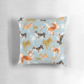 Fluffy Japanese Akita dog breed decorative throw pillow