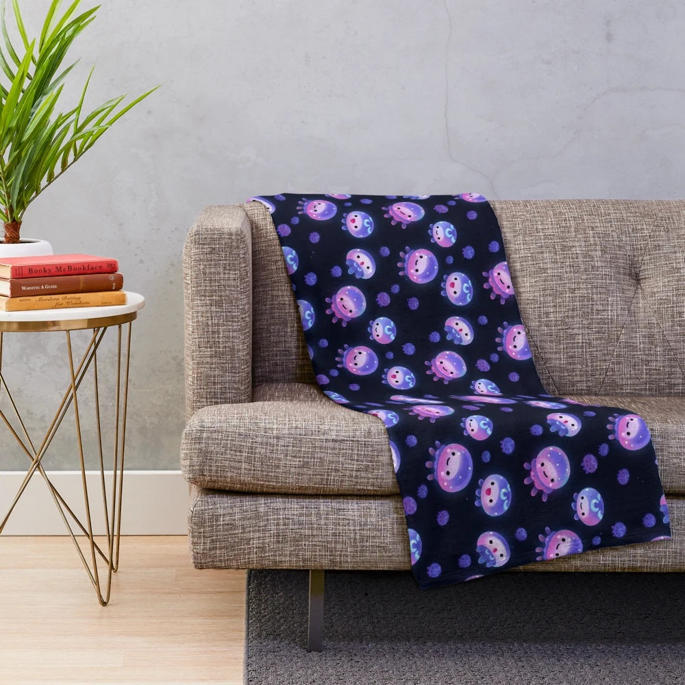 Cute and Cuddly Jellyfish Plush Blanket