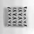 Jumping Boston Terrier Cartoon Dog Pillow