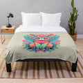 Charming kawaii griffin plush blanket