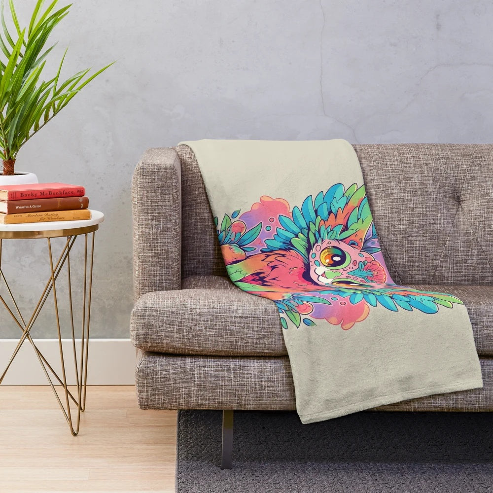 Charming kawaii griffin plush blanket