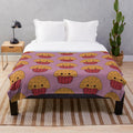 Soft and Huggable Kawaii Muffin Plush Blanket