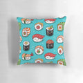 Kawaii Sushi Throw Pillow - Soft, Plush Sushi Emoji Cushion for Cozy Bedroom Decor