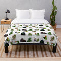 Kermit the Frog meme themed plush blanket