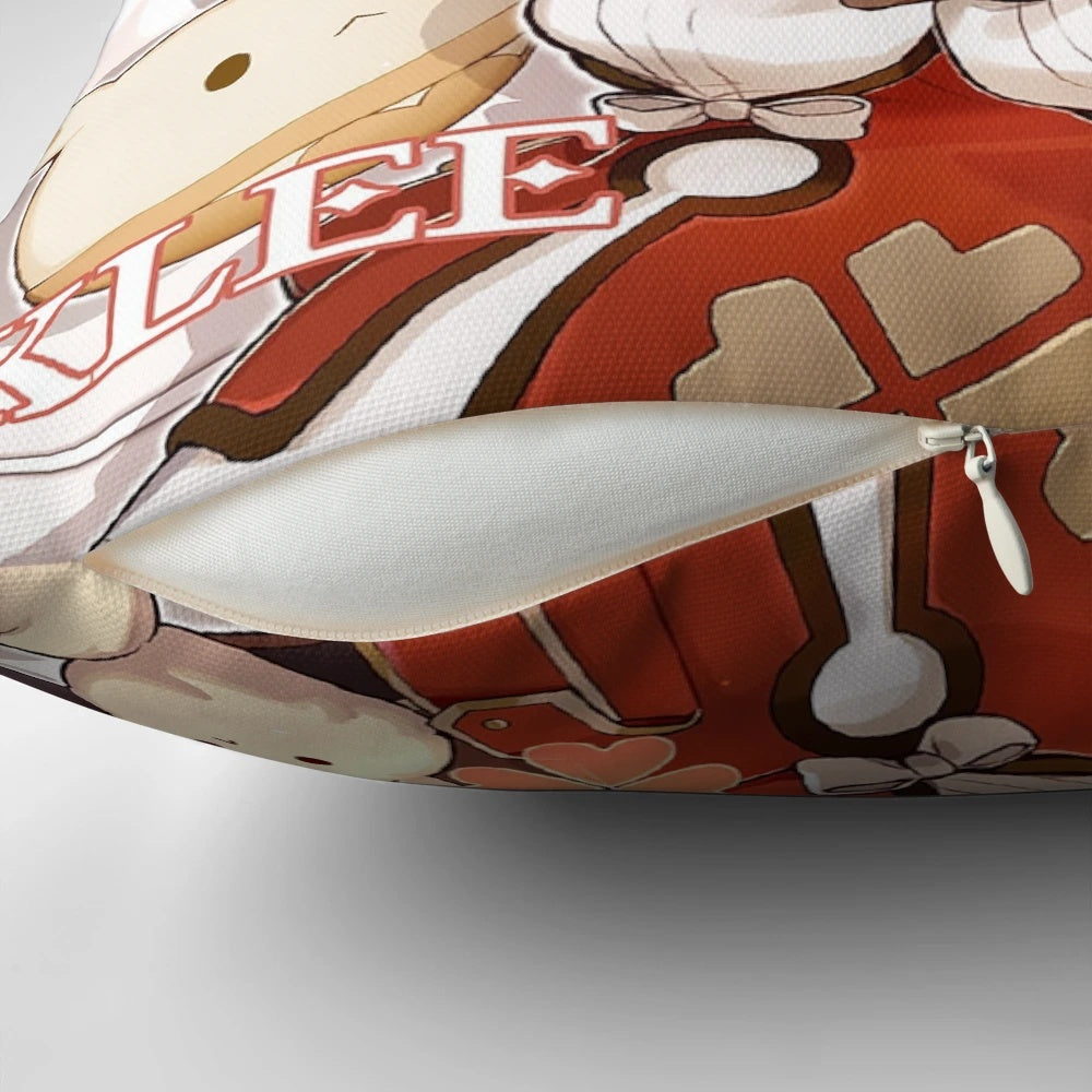 Soft and plush pillow featuring the adorable Genshin Impact character Klee in a cute anime style