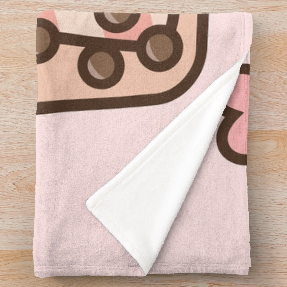 Cute koala bear and bubble tea design on a soft, plush blanket