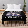 Soft and cuddly Komi San plush blanket with cute character design