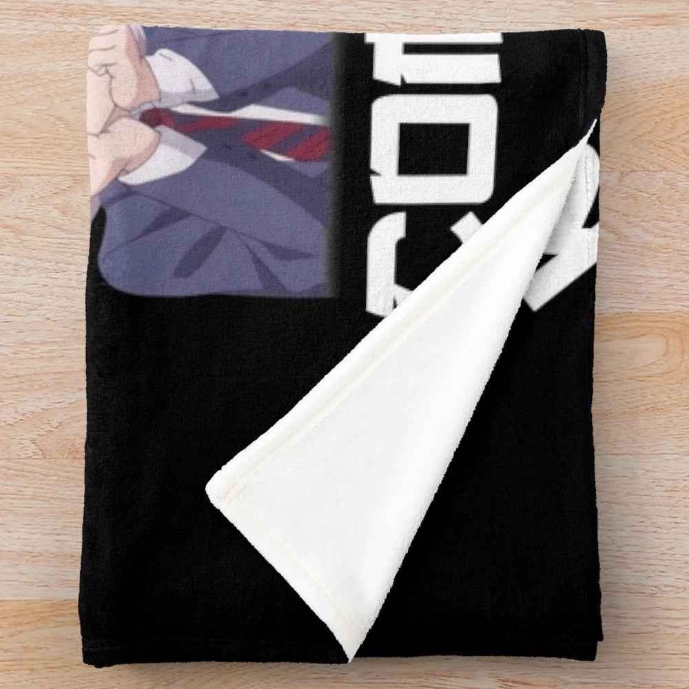 Soft and cuddly Komi San plush blanket with cute character design