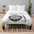 Plush blanket featuring a cute Korean dumpling illustration
