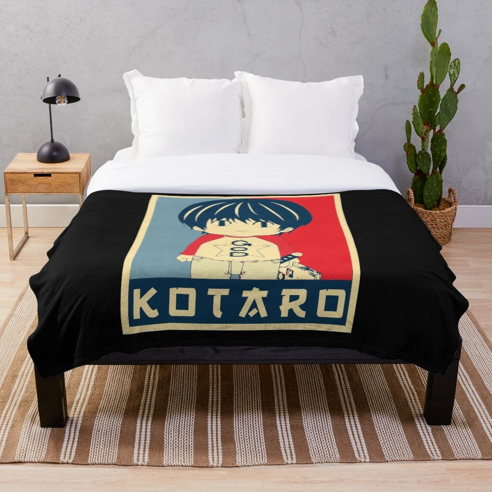 Cozy Kotaro Lives Alone Inspired Plush Blanket