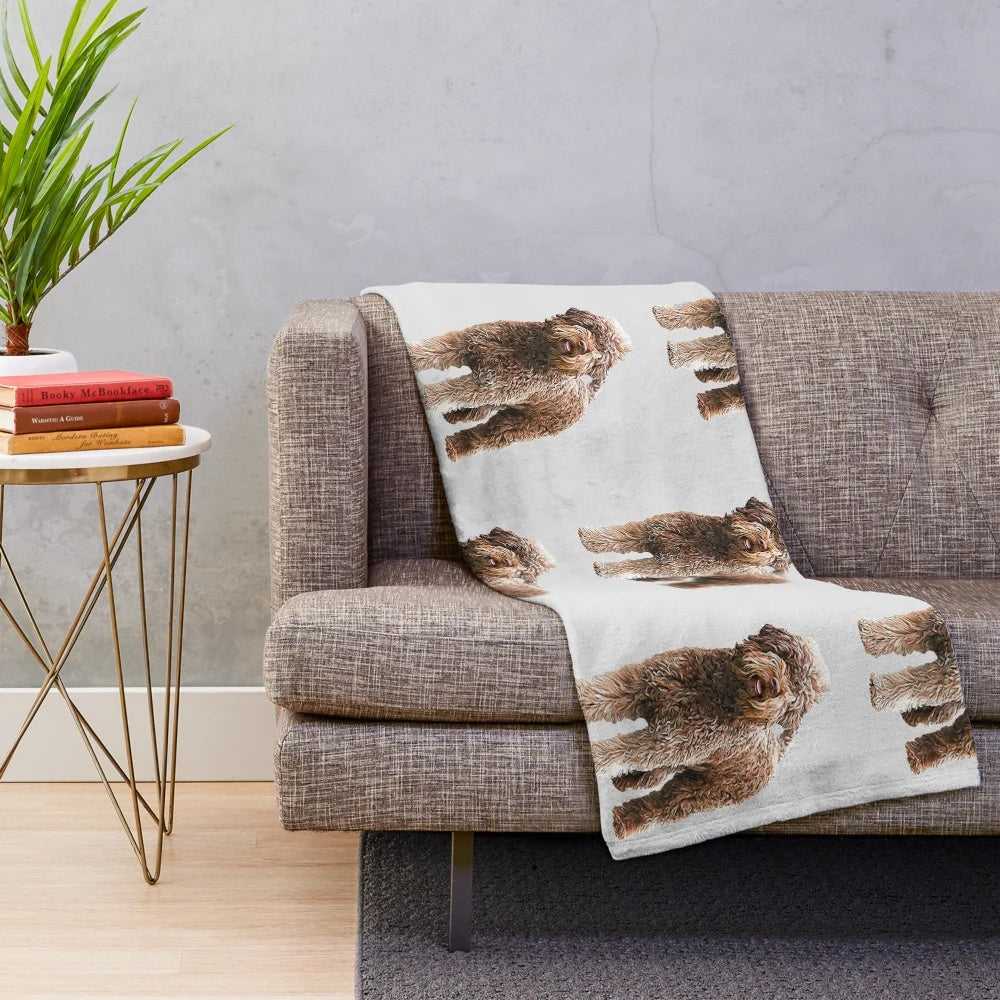 Lagotto Romagnolo Italian Water Dog Plush Blanket