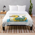 Soft and cuddly leviathan plush blanket featuring a mythical sea creature design
