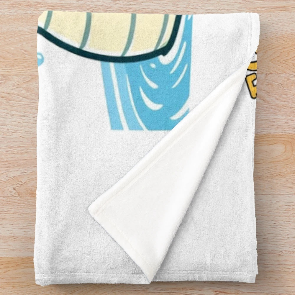 Soft and cuddly leviathan plush blanket featuring a mythical sea creature design