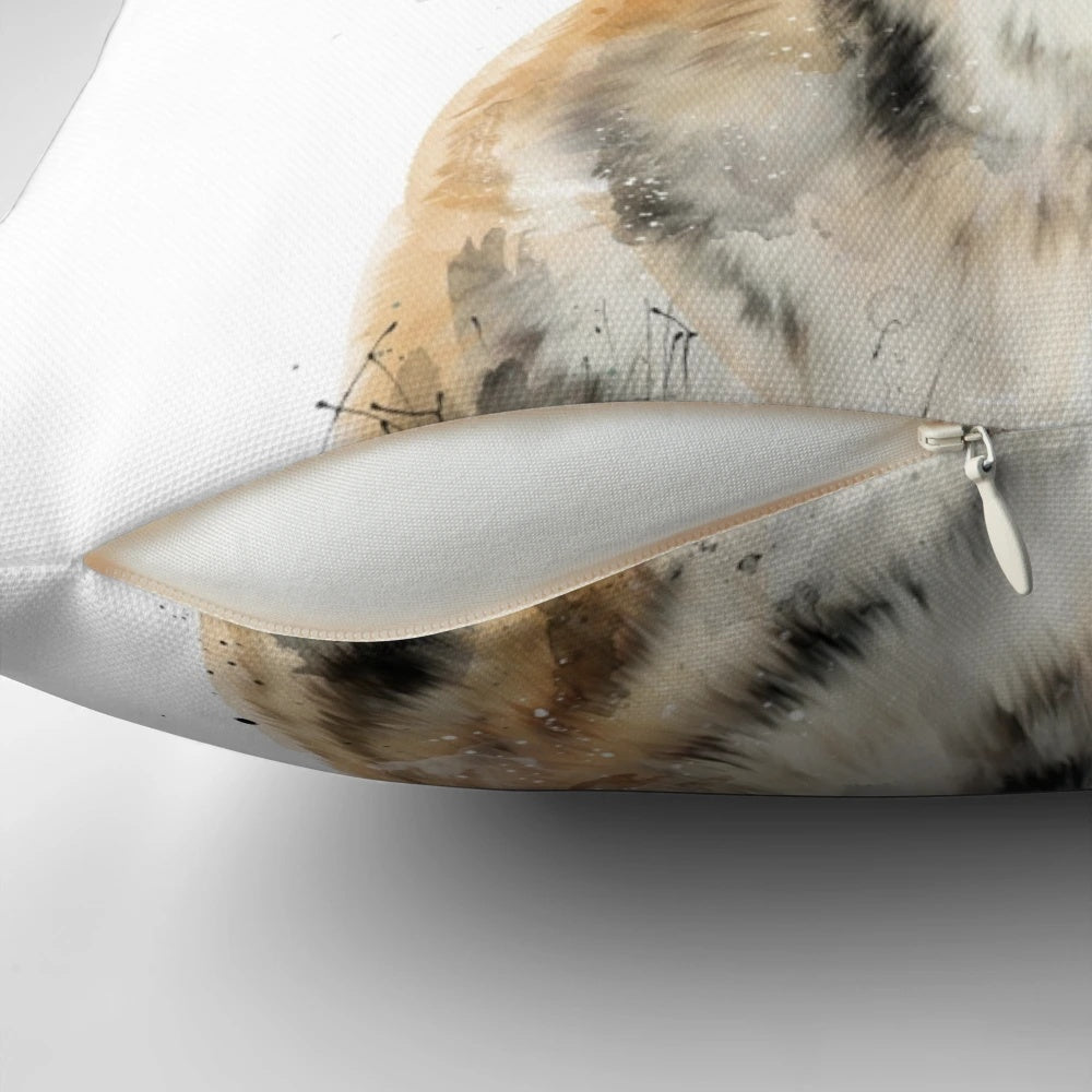 Soft, plush pillow featuring a cute tiger cub portrait