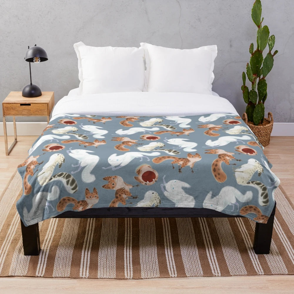 Loth Cats Plush Blanket featuring cute alien cats from the Rebels series