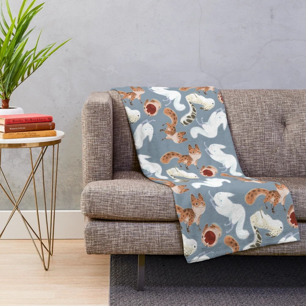 Loth Cats Plush Blanket featuring cute alien cats from the Rebels series