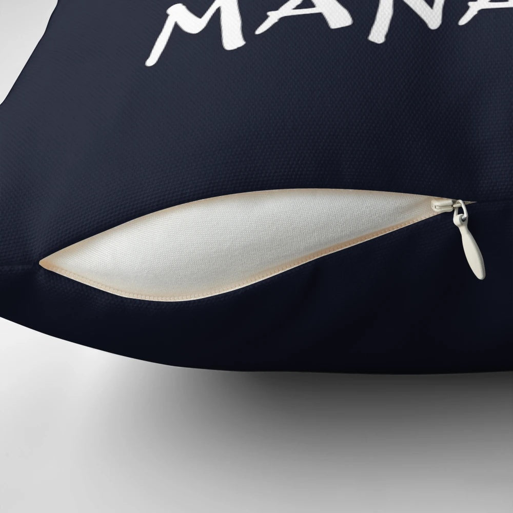 Soft, plush manatee pillow with a cute, friendly design
