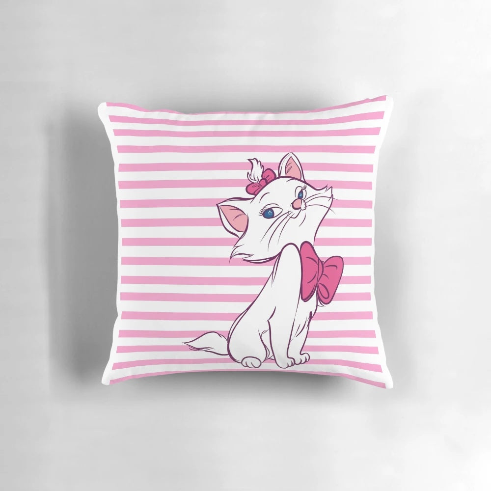 Soft and cozy Marie pink pillow from the Disney movie The Aristocats