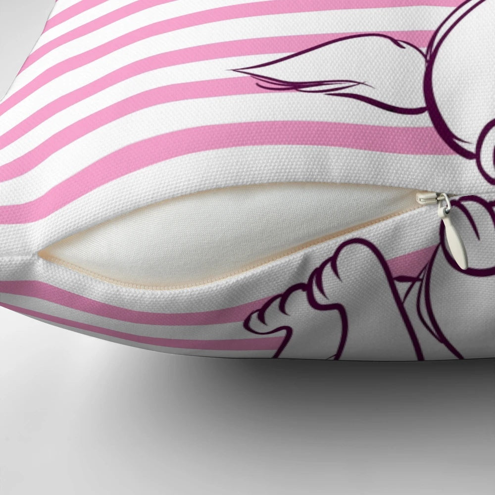 Soft and cozy Marie pink pillow from the Disney movie The Aristocats