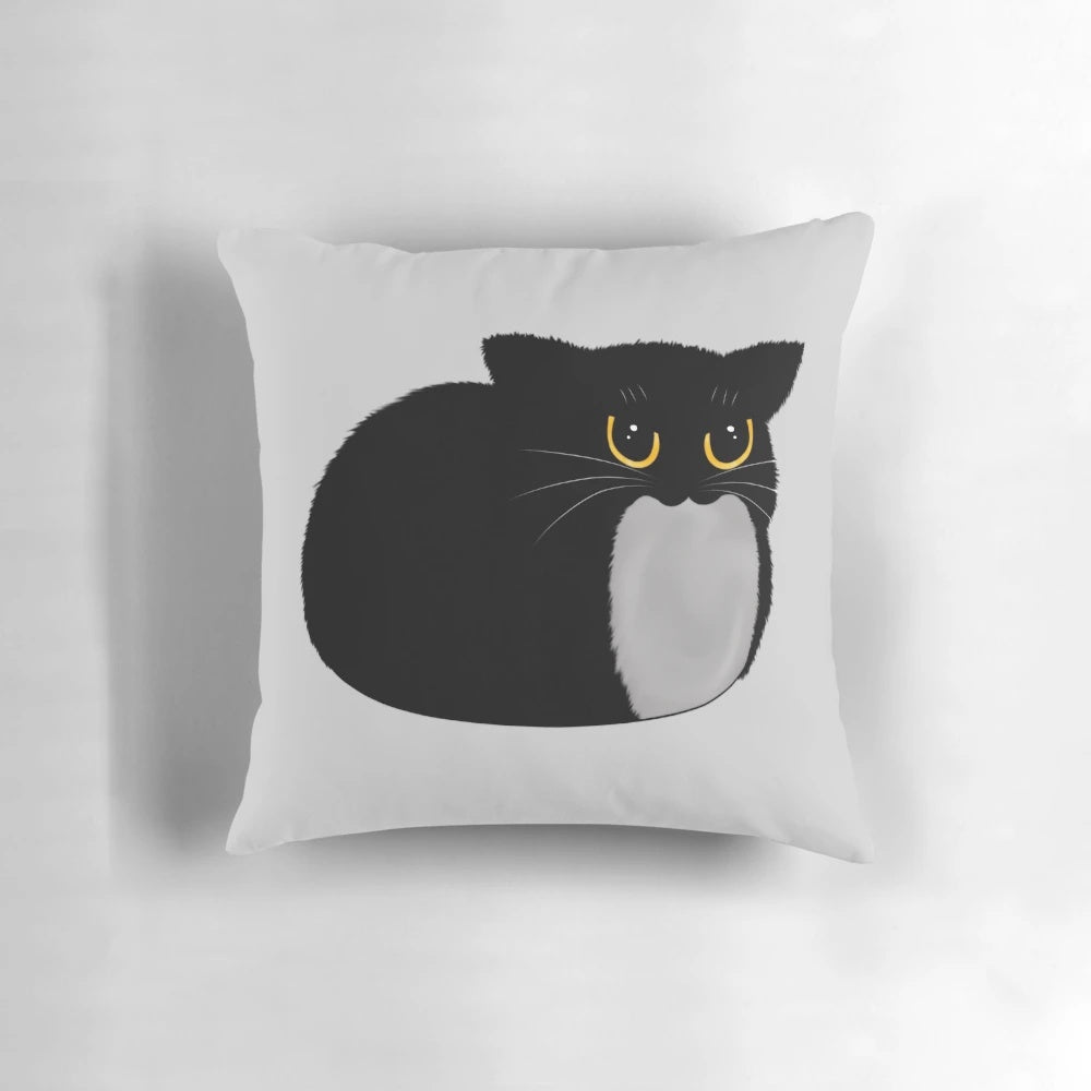 Plush and cozy Maxwell the Cat pillow, a charming home accessory for cat enthusiasts