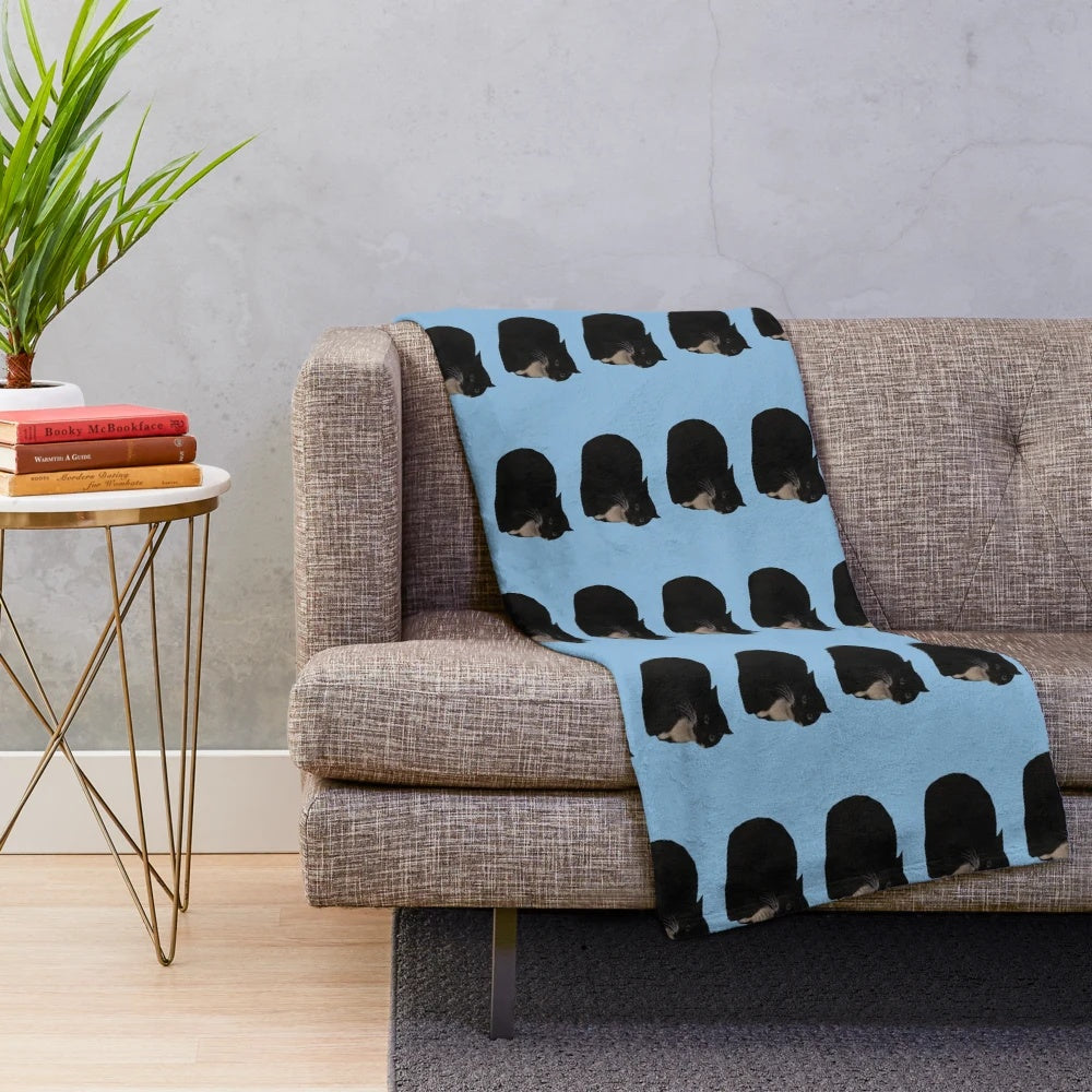 Soft and cuddly plush blanket featuring the popular Maxwell the Cat meme design