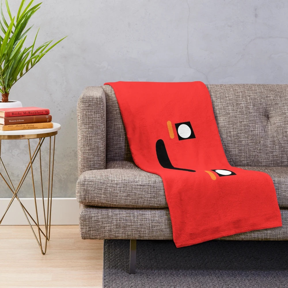 Cute Miata face plush blanket for car enthusiasts