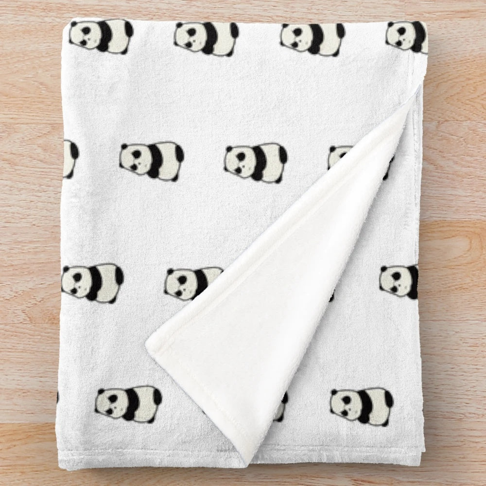 Moody Panda Plush Blanket for Anime Lovers
