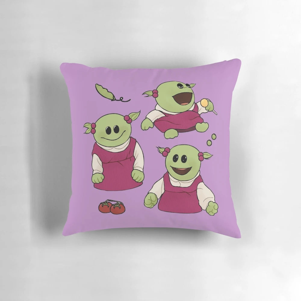 Soft and cuddly Nanalan pillow with cute meme design