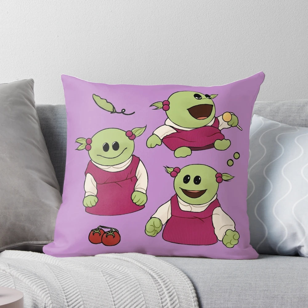 Soft and cuddly Nanalan pillow with cute meme design